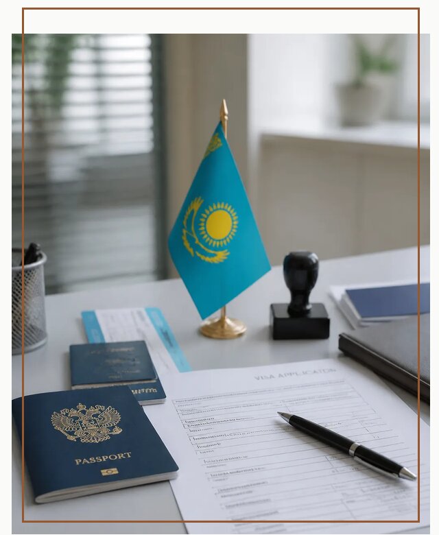 Оформление визы в Казахстан для поездки и работы в Брянске
